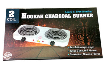 Badshah 2 Coil Hookah Charcoal Burner