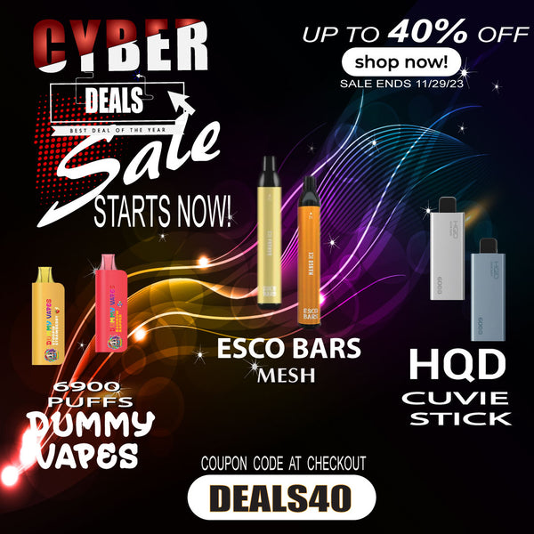 Cyber Deals Save 40% on Select Vapes