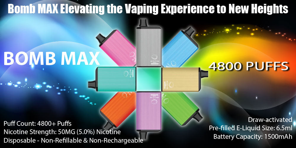 Bomb MAX Elevating the Vaping Experience to New Heights