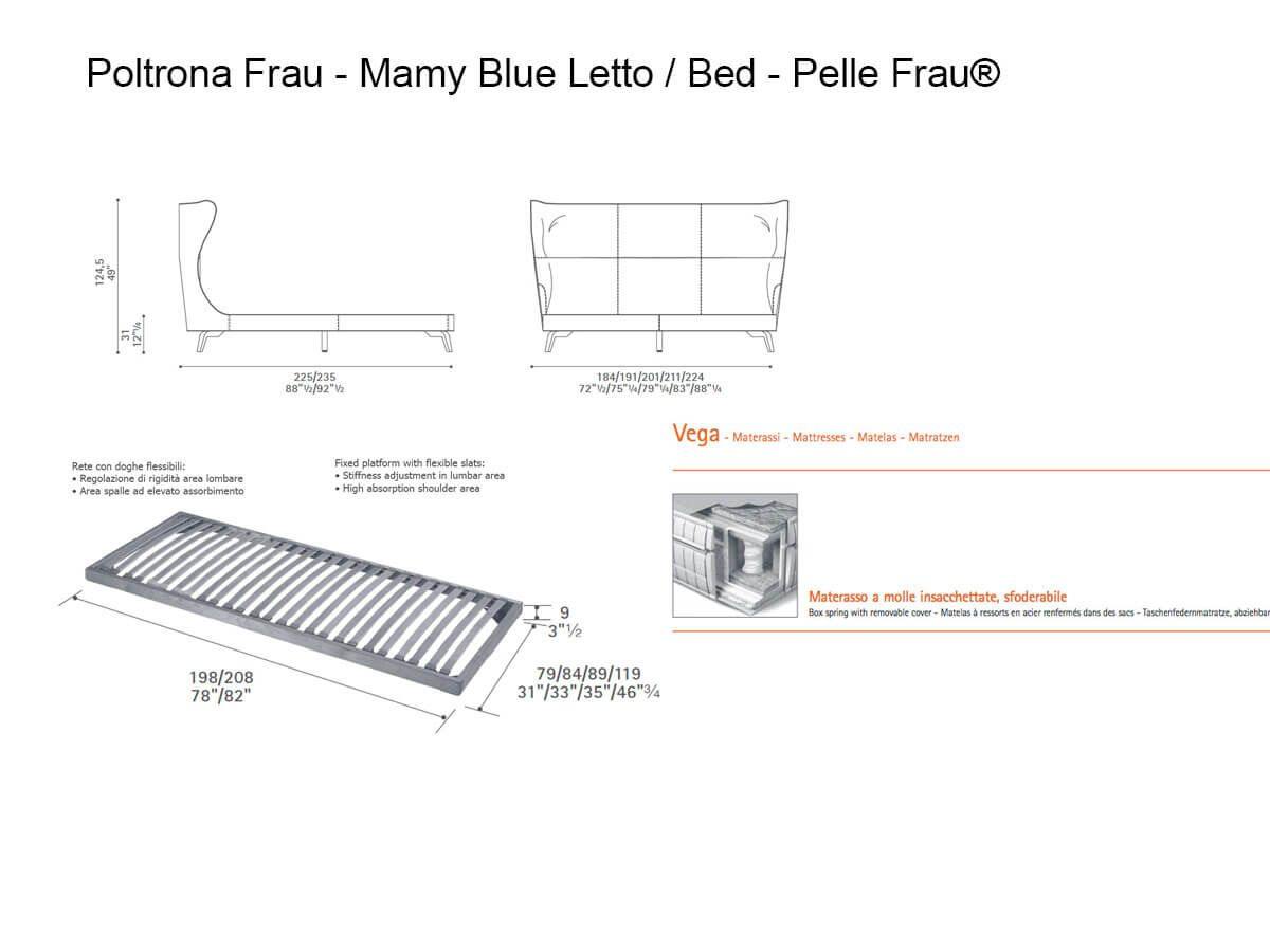 Poltrona Frau Mamy Blue Bed Leather Frau Prices Up To 40 Off