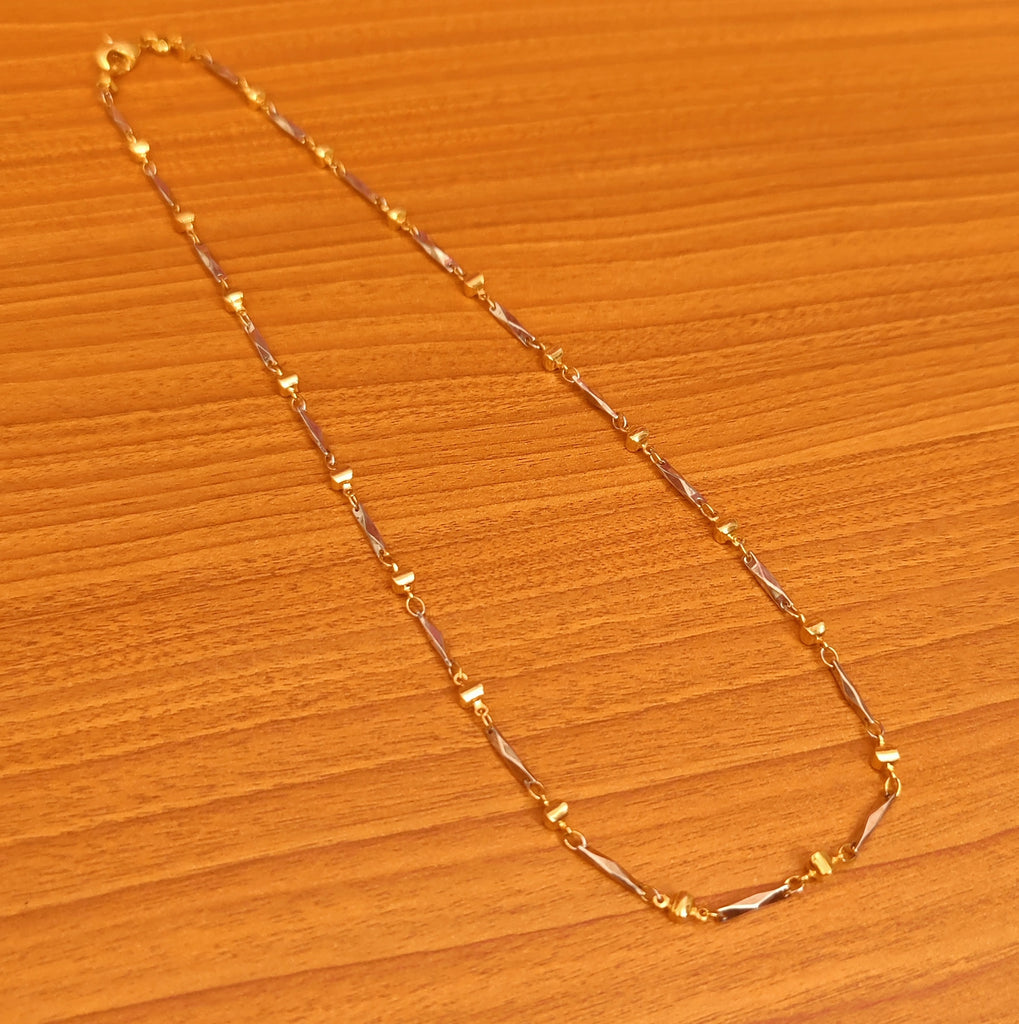 GOLD PLATED REAL GOLD LOOK NECKLACE CHAIN – Sanvi Jewels