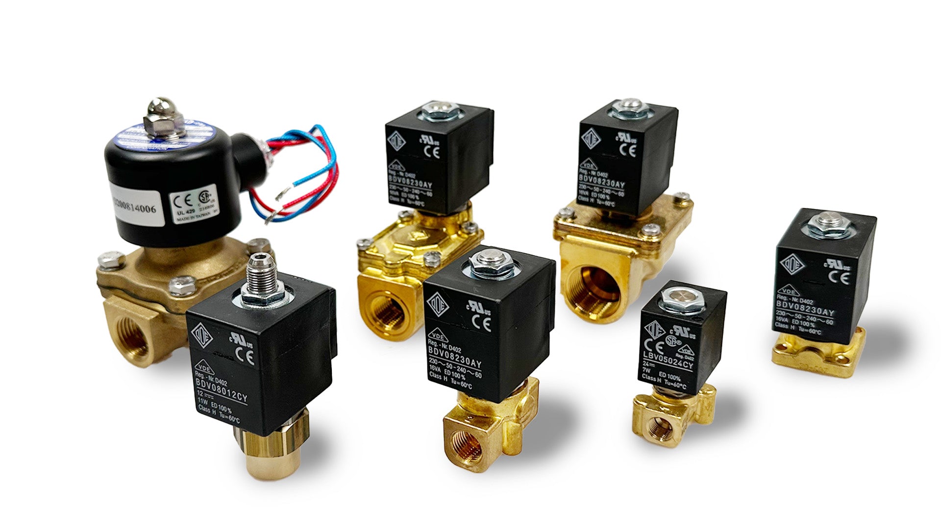 Solenoid Valves for Compressors Group Photo
