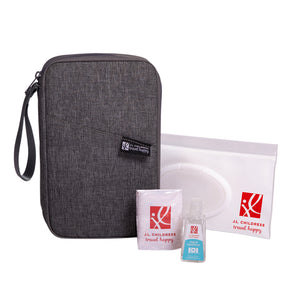 Healthy Habits On-the-Go Clutch and Accessories, Dark Grey