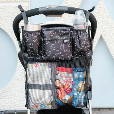 Disney Baby by JL Childress Side Sling Cargo Net, Stroller Organizer &  Storage, Mickey Black