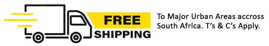 We ship free to Johannesburg, Pretoria, Cape Town and Durban! 