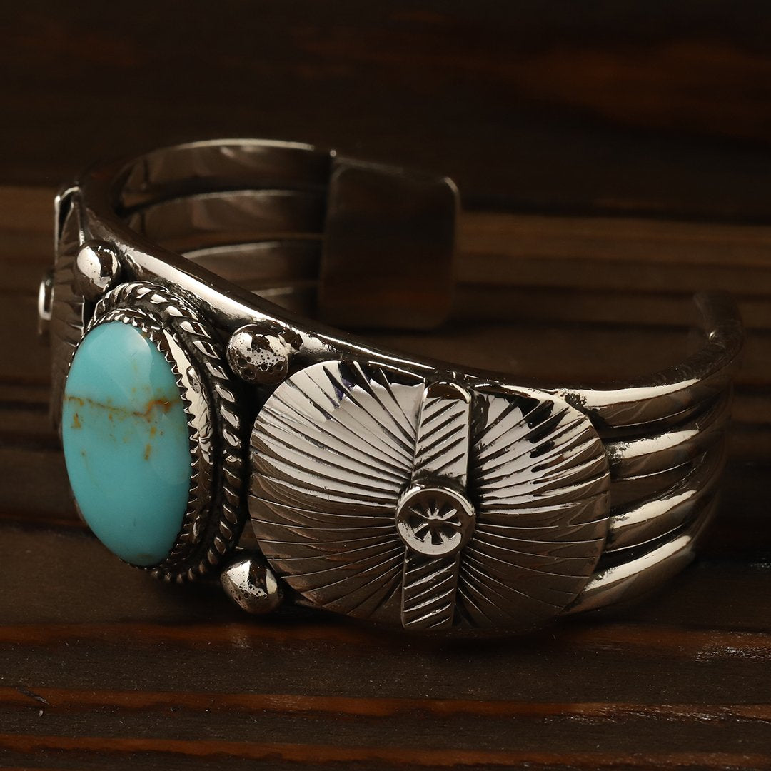 VINTAGE STOMP BANGLE TURQUOISE | www.jarussi.com.br