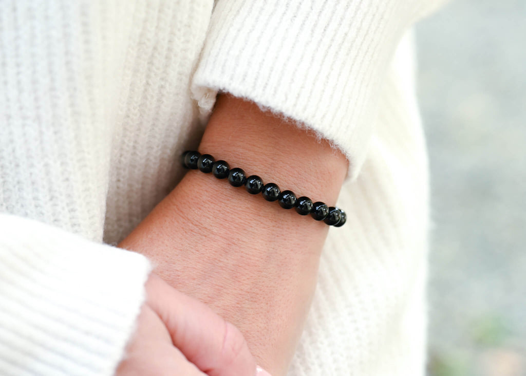 bracelet spinelle noir