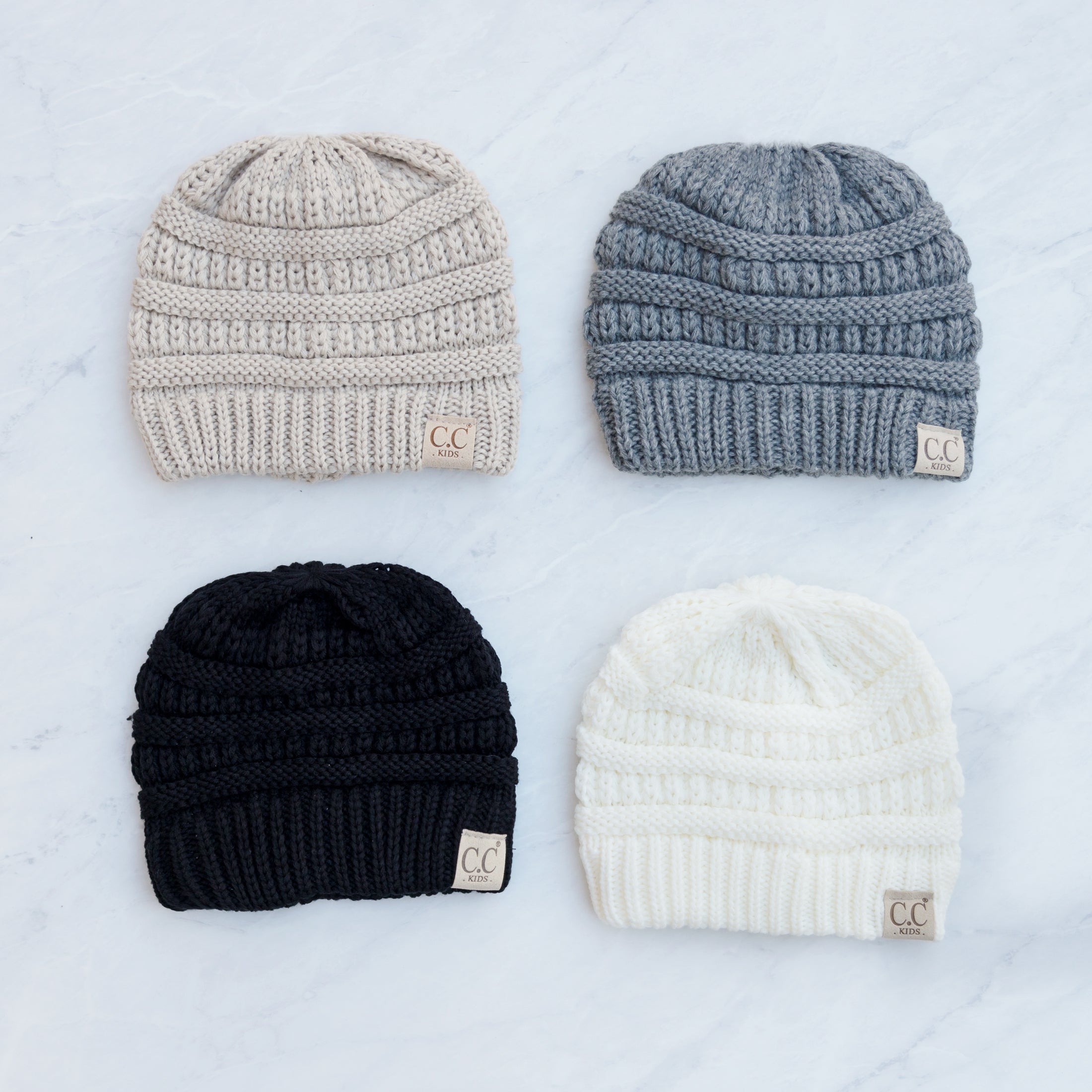 Kids CC Knit Beanies Everyday Cozy Living