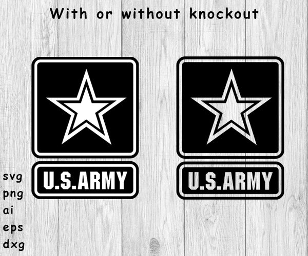 Army Logo - SVG, PNG, AI, EPS, DXF Files for Cut Projects – Funny Bone ...