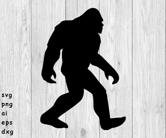 Download Bigfoot Big Foot Yeti Sasquatch Svg Png Ai Eps Dxf Files For Funny Bone Graphics