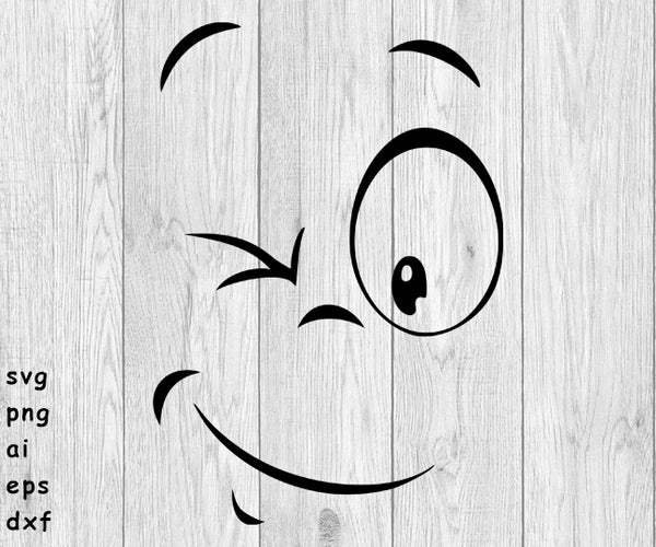 Silly Face - SVG, PNG, AI, EPS, DXF Files for Cut Projects – Funny Bone ...