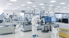 Inside a State-of-the-Art Pharmaceutical Research Facility, scientists in protective coveralls conduct intricate research, ensuring the highest quality and safety standards for the medicines that nourish your animals' health and vitality