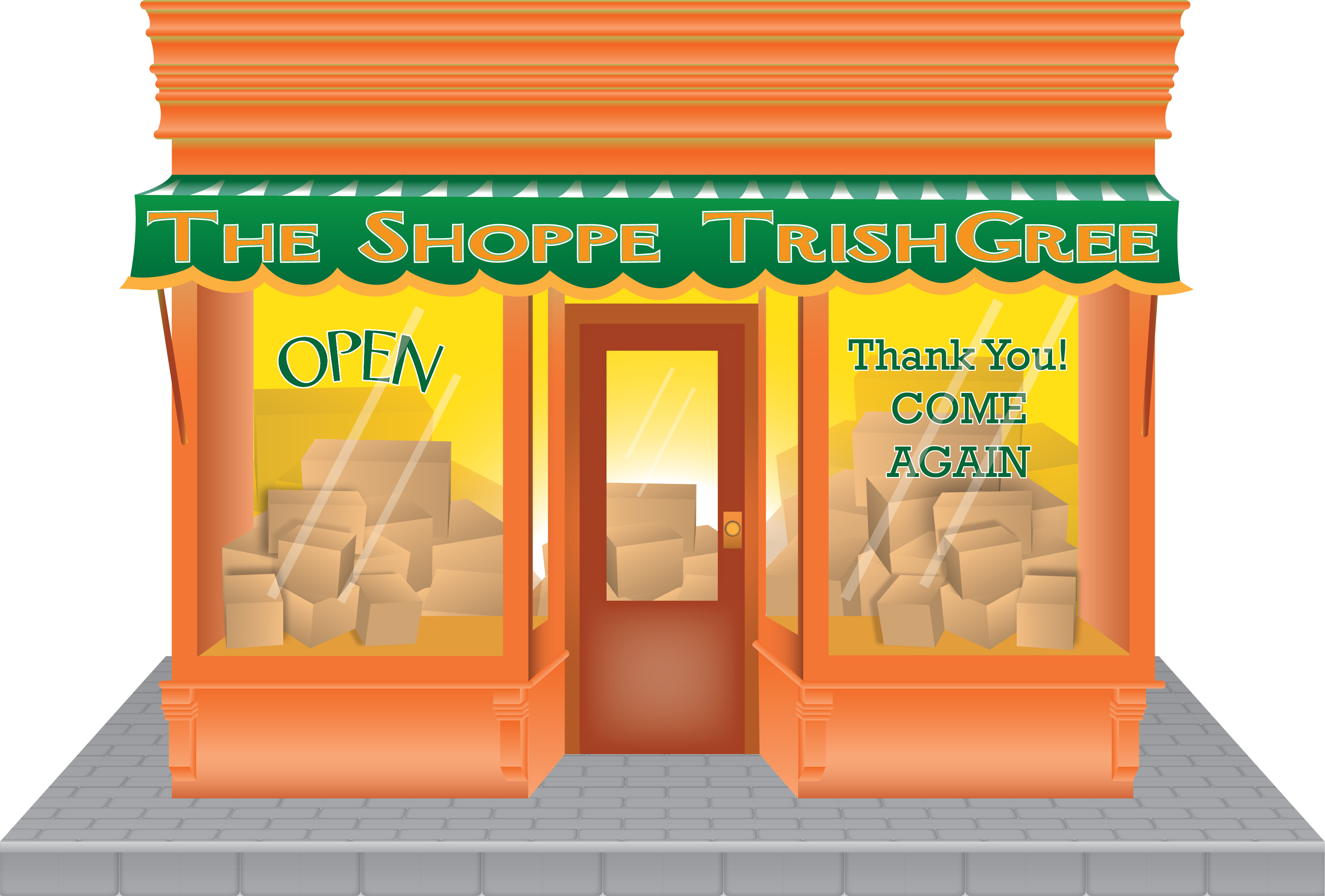 The Shoppe TrishGree logo