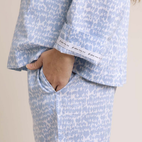 Light blue pyjama set details