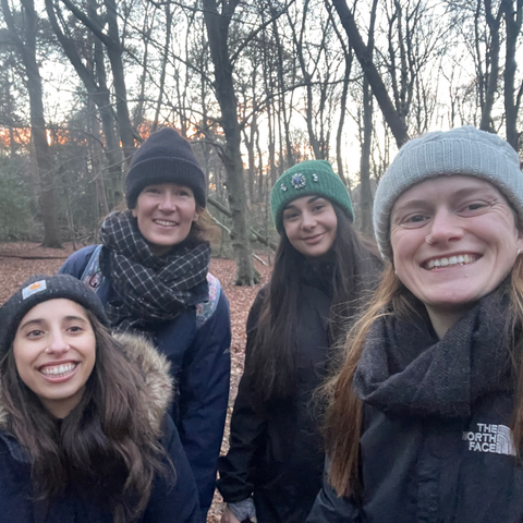 the Yawn team walking in Burnham Beeches