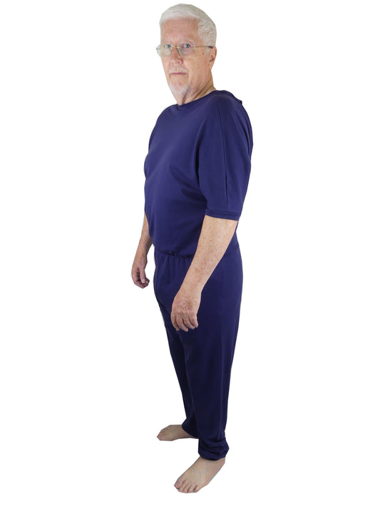 Men's Cotton/Poly Pajamas Adaptive Clothing for Seniors, Disabled & Elderly  Care