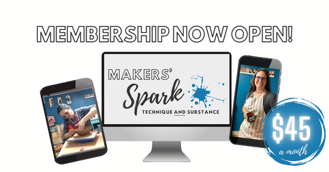 Makers Spark Pottery membership for creative artists