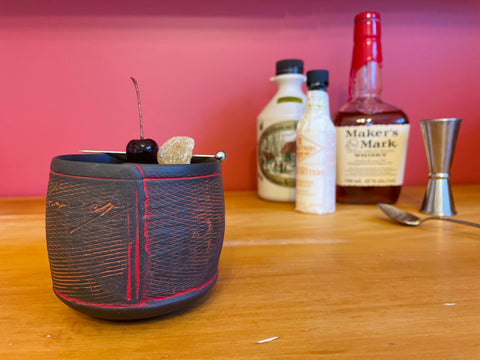 Makers' Spark Old Fashioned in a Pretty Pot