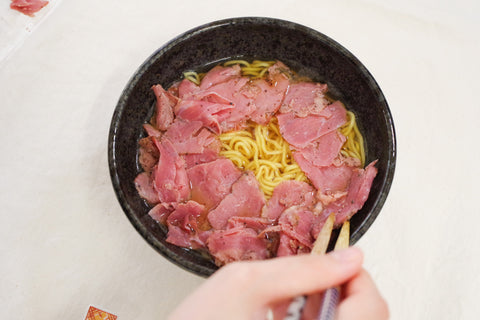 肉まみれラーメン