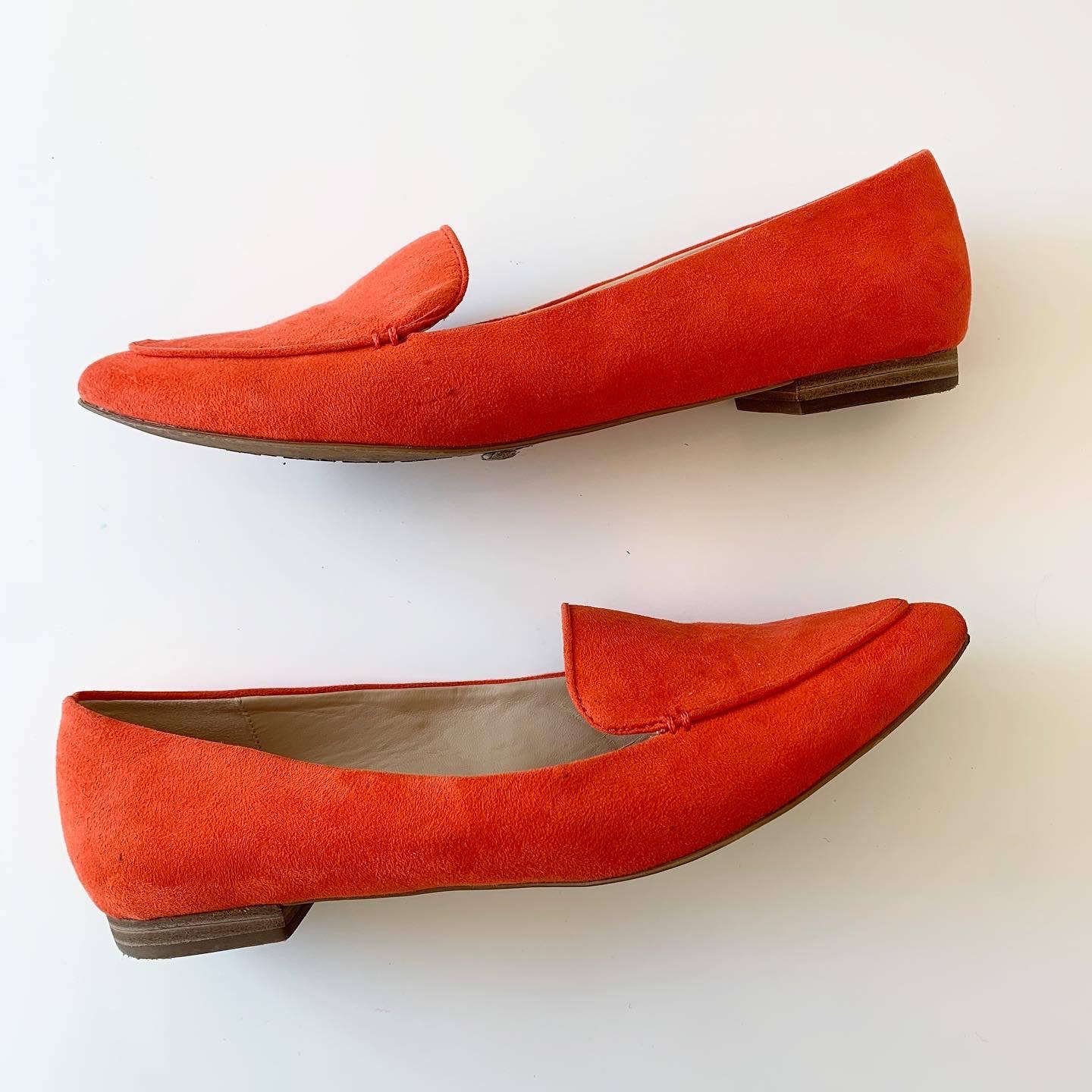 burnt orange flat shoes