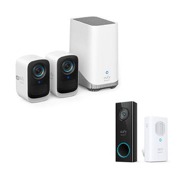 eufyCam S330 (eufyCam 3）+ Video Doorbell 2K (Wired)