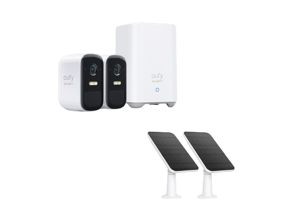 eufyCam S220 (eufyCam 2C Pro) + Solar Panel Charger (2-Pack)