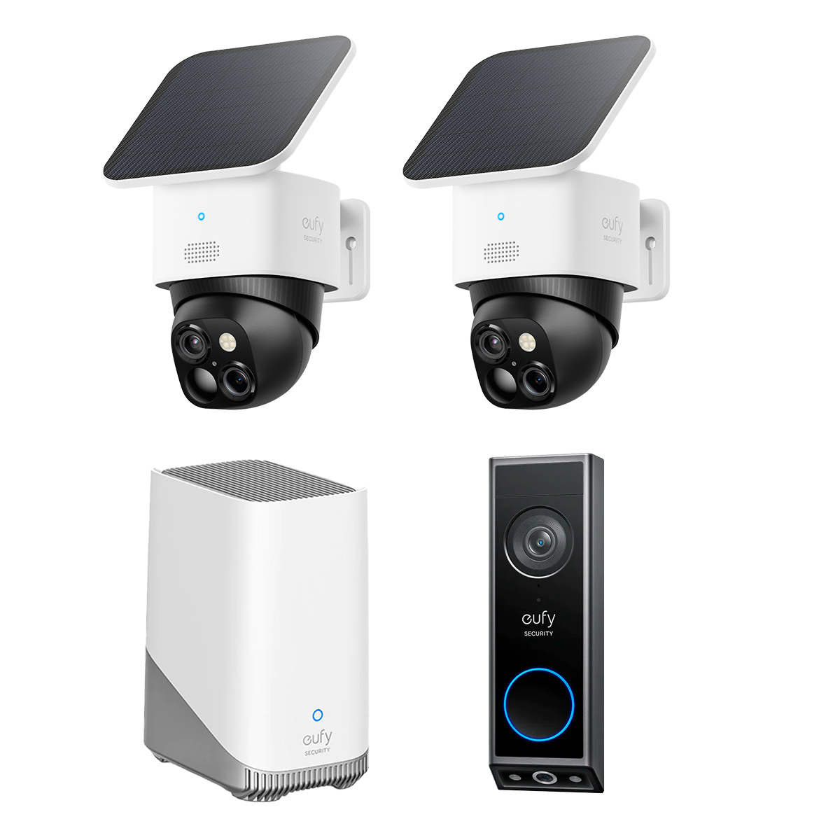 SoloCam S340 (2 pack) + Video Doorbell E340 +HomeBase S380