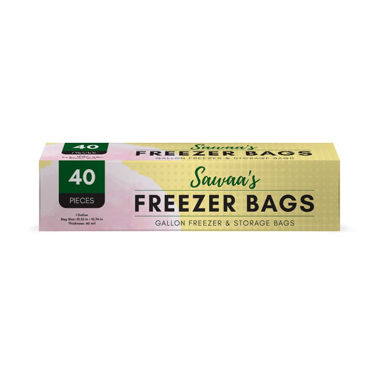 2 pack) Quart Freezer Storage Bags – Sawaa's