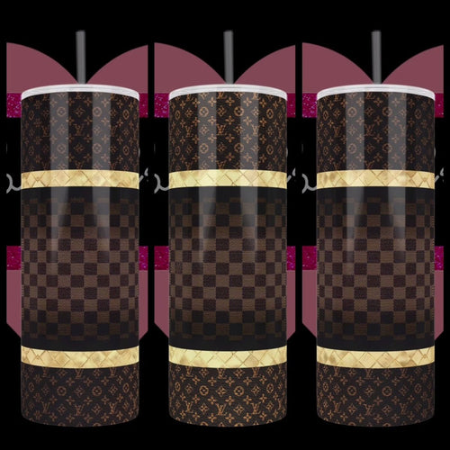 Louis V Inspired Tumbler