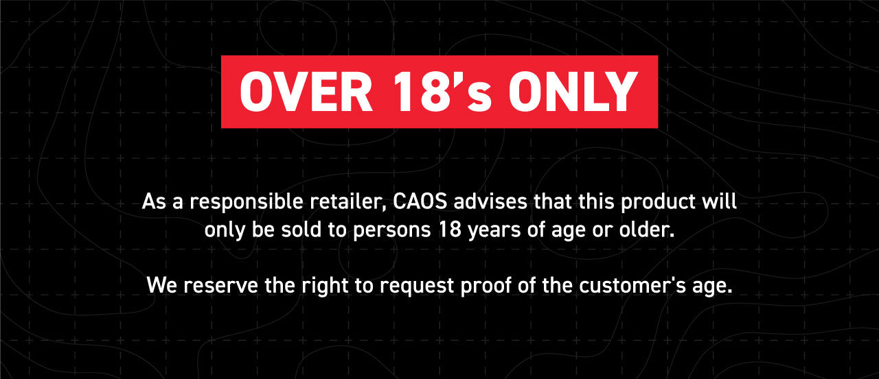 Over 18s only As a responsible retailer, CAOS advises that this product will only be sold to persons 18 years of age or older.  We reserve the right to request proof of the customer's age.