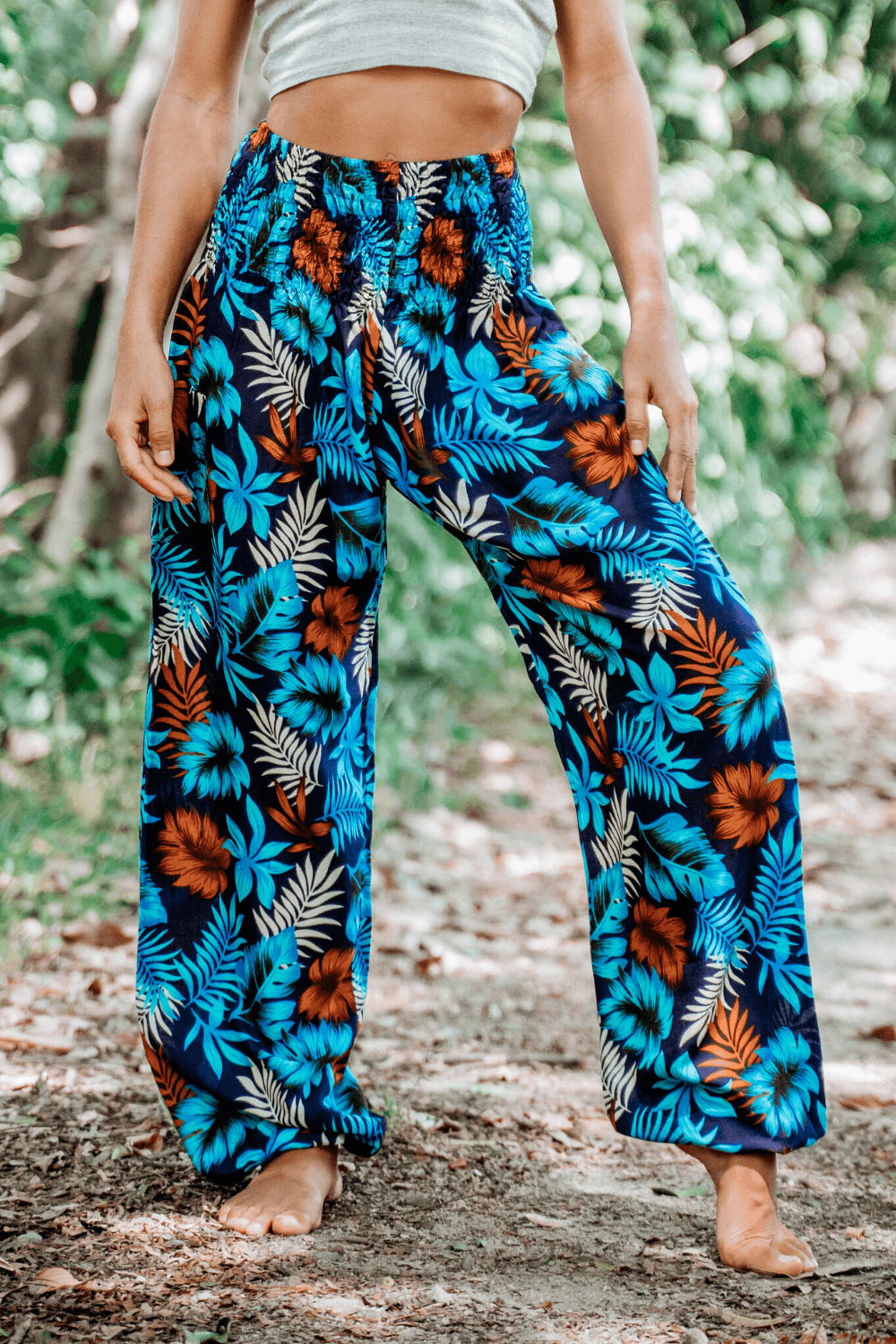 Blue Rainforest Harem Pants | Bohemian Island | Bohemian Island