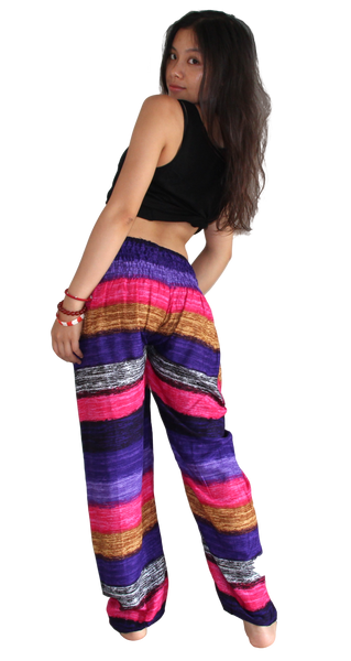 Spring Stripes Harem Pants - Bohemian Island | Bohemian Island