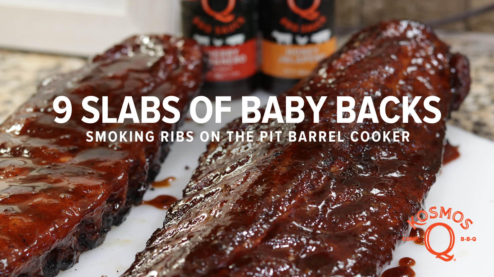 9 Slabs of Baby Back Ribs on the PBC Kosmos Q BBQ Products & Supplies