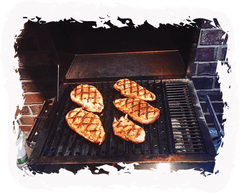 Chicken on grill