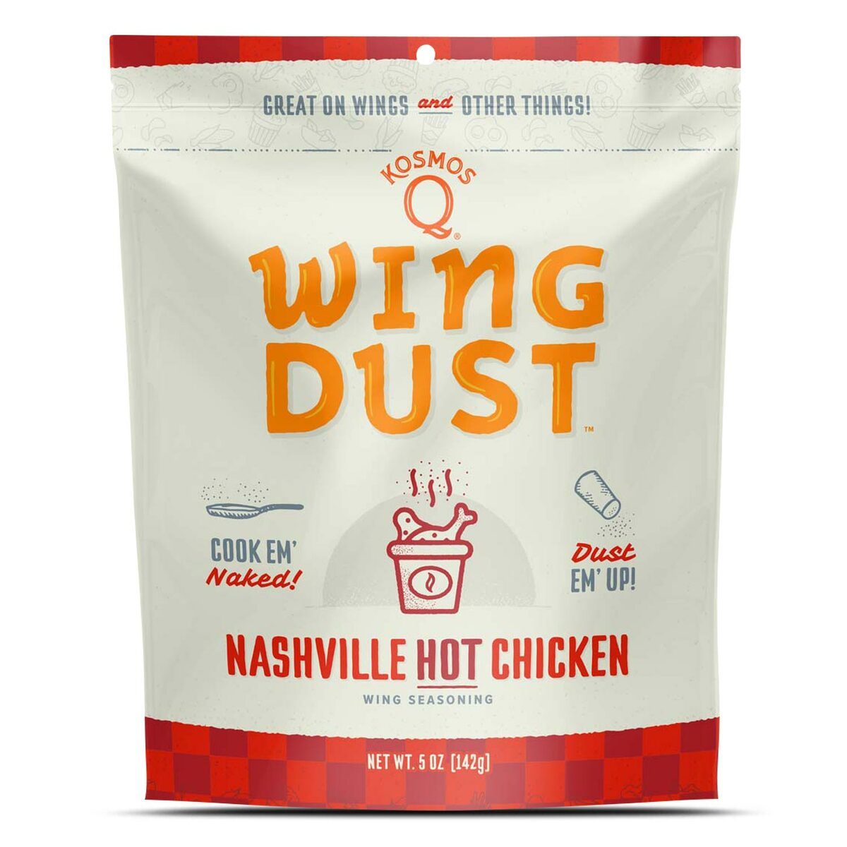 Kosmos Q BBQ Buffalo Wing Dust - 5 Oz Bag for Wings, Popcorn & More - Dry  BBQ Wings Rub with Signature Buffalo Heat & Smoky BBQ Spices (BBQ Buffalo)