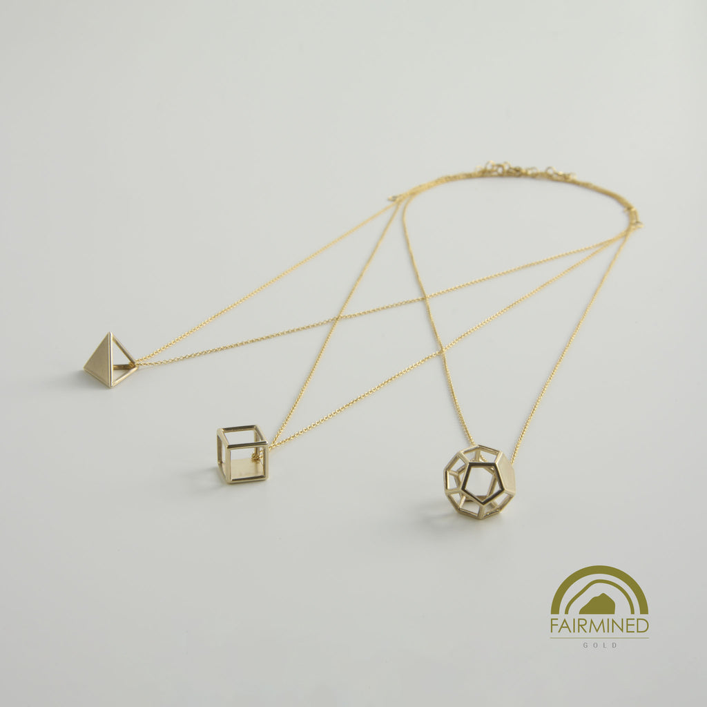 minrl on a roll necklaces fairmined gold yellow