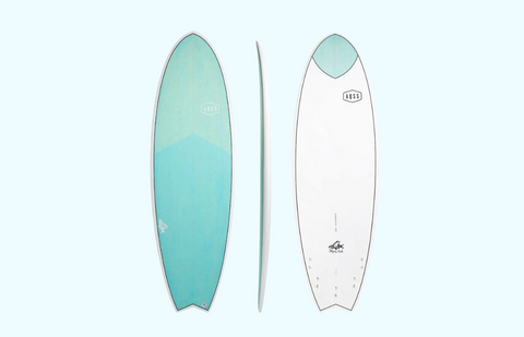 AQSS Flying Fish Funboard Softboard Foam Surfboard - Blue