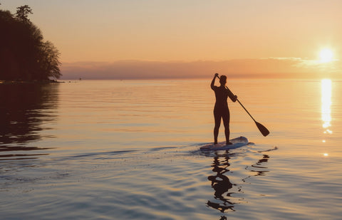 paddleboarding inflatable SUP