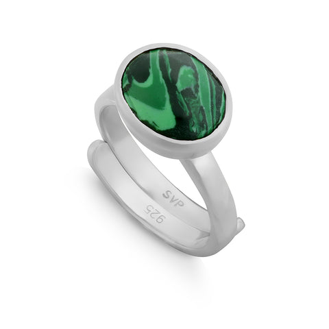 Malachite Adjustable Ring - SVP Jewellery