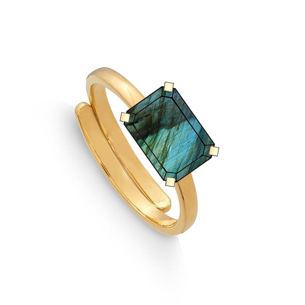 Delores Adjustable Ring by Sarah Verity Jewellery