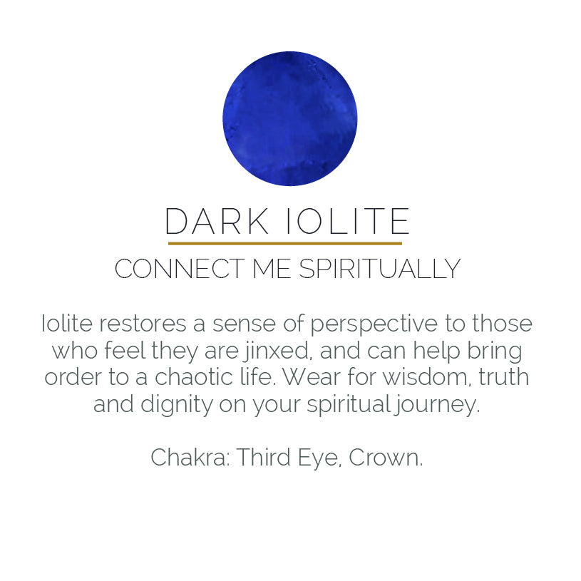 Iolite Quartz crystal meaning: connect me spiritually