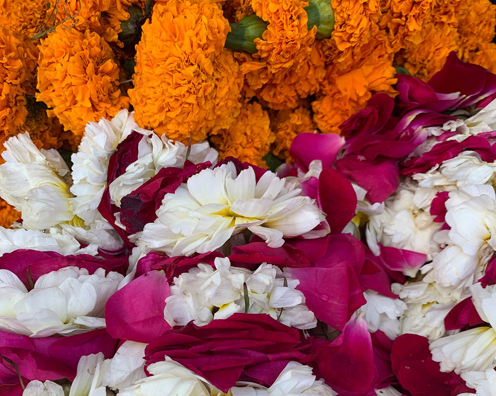 Trinetra Ganesh Temple flowers Ranthambore fort