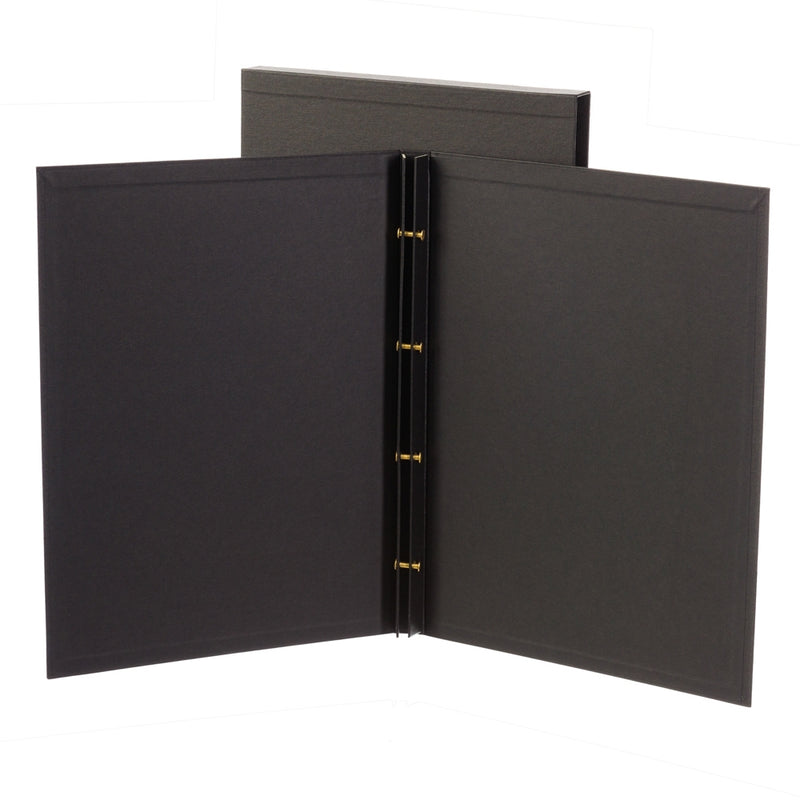 Silverprint Slipcase Portfolio Book Polyester Sleeves 10 Pack Crystal clear archival quality with acid free black paper inserts. The sleeves are open both top and bottom and specifically designed for use with Silverprint Slipcase Portfolio Books.