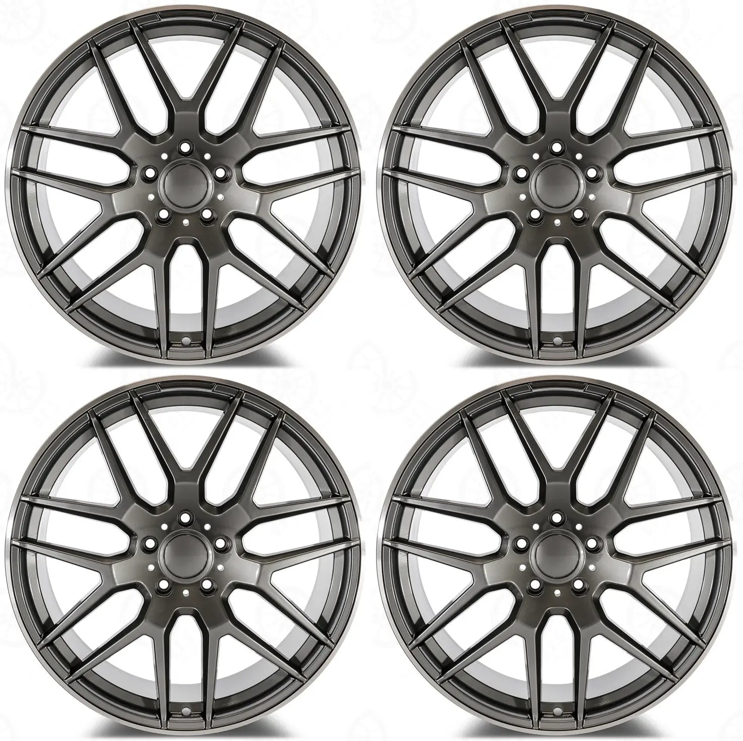 4 PCS 22" Wheels Fit Mercedes Benz GL550 R350 ML350 ML500 ML550 22x10 5x112