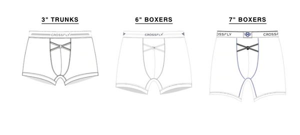 Crossfly underwear shapes