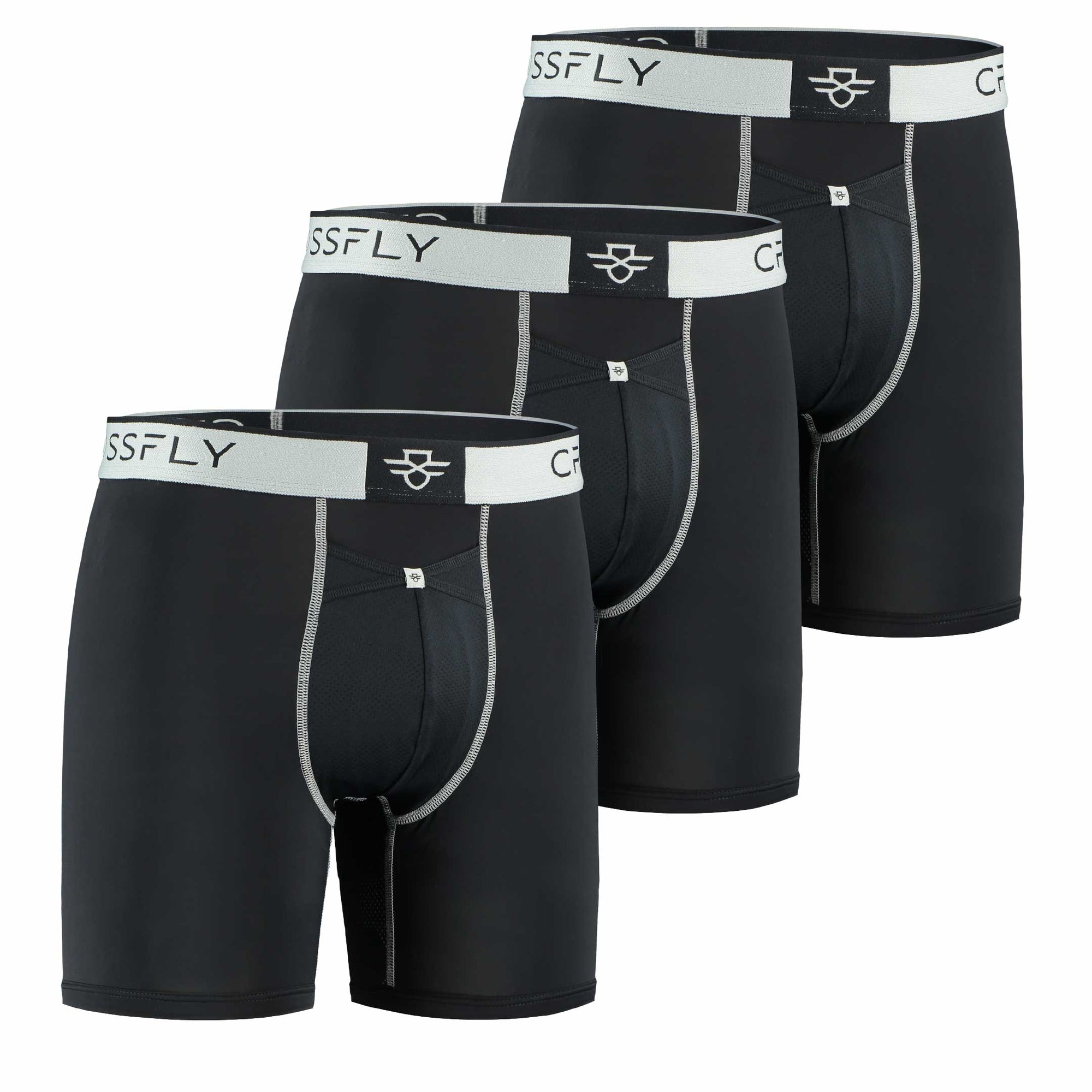 PRO 7 Boxer Polyester Blend l Crossfly Mens Underwear