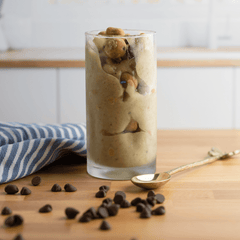 nice cream with protein cookie dough bites