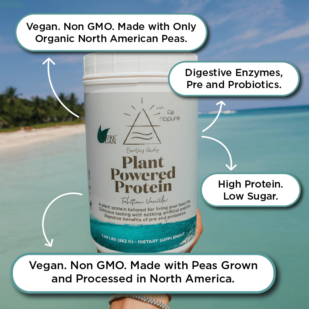 Andy Plant Powered Protein Vegan, Probiotics, Enzymes - NBPure