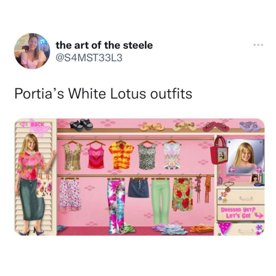 Portia’s Outfits on The White Lotus are an Ode to the Chaos of Gen Z Style
