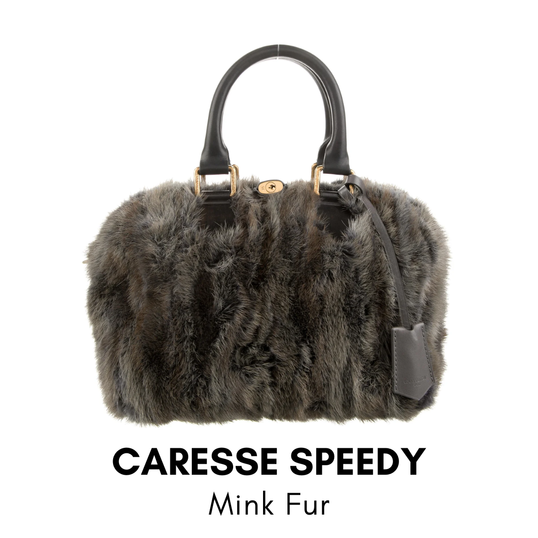 louis vuitton caresse mink speedy